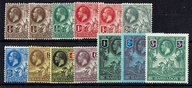 Image of Barbados SG 170/80 LMM British Commonwealth Stamp